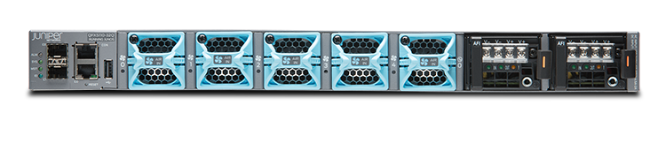 Juniper QFX5110-32Q - 32×40GbE & 4×100GbE QSFP28 Spine Switch, 1U, AC/DC, AFI/AFO Airflow Juniper QFX5110-32Q - 32×40GbE & 4×100GbE QSFP28 Spine Switch, 1U, AC/DC, AFI/AFO Airflow